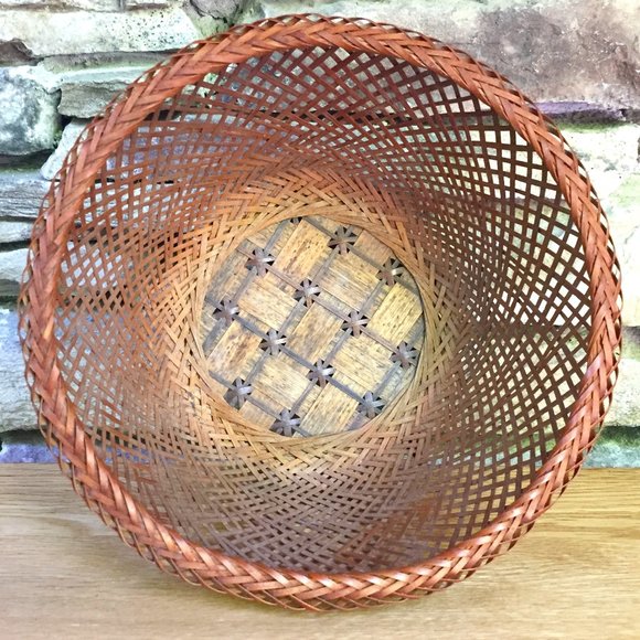 Vintage Wicker Basket Boho Decor